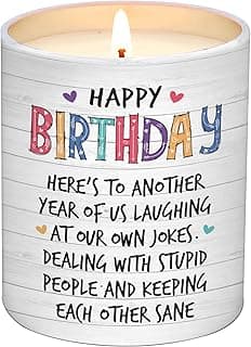 Unique Birthday Gifts for Women Friendship - Gifts for Best Friend Woman, Happy Birthday Candles for Bestie - BFF Gift for Women, Happy Birthday Gift for Friend Scented Candles