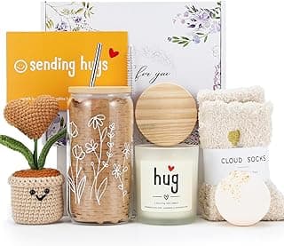 isolune Gift Baskets for Women - Hugs & Healing Luxury Care Package for Her, Get Well Soon Basket - Sympathy and After Surgery Recovery Gifts - Thinking of You