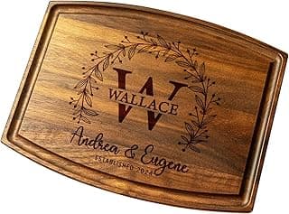 Crafted Custom Cutting Board - Personalized Christmas Gifts - Personalized Cutting Board - Engraved Charcuterie Board - Wedding Gift for Couple, Bride, Bridal Shower, Anniversary, Housewarming