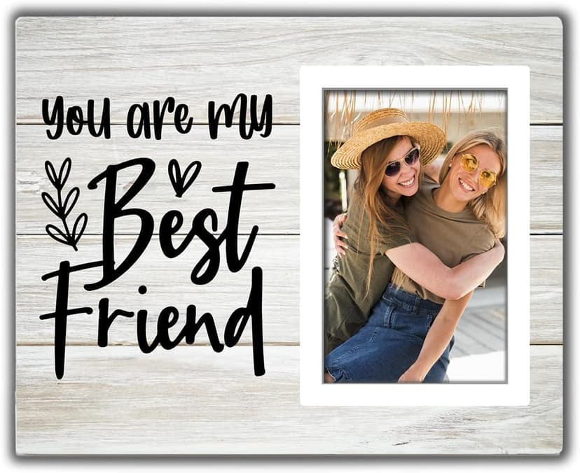 You're My Best Friends Gift Picture Frame, Friend Birthday Gifts for Women, BFF, Best friend, Besties, Long Distance Friendship Gifts for Soul Sisters, Big Sis - 4x6 Inches Wood Photo Frame