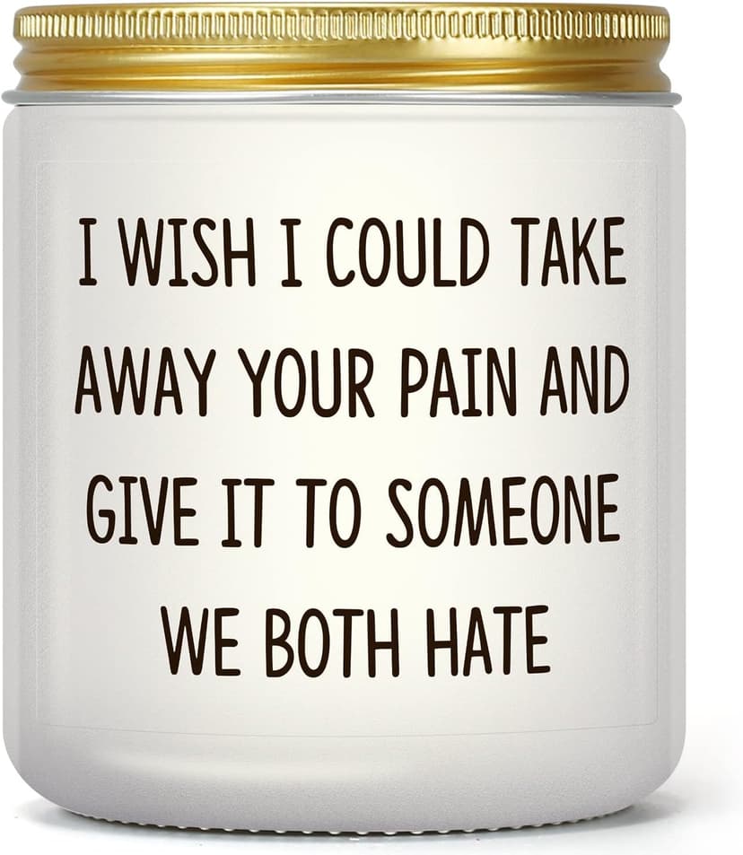 Get Well Soon Gifts for Women Men, Funny Present for Her Him After Surgery, Feel Better Gift for Mom Sick Friends, Grieving, Divorce, Sorry for Your Loss, Take Your Pain Candle