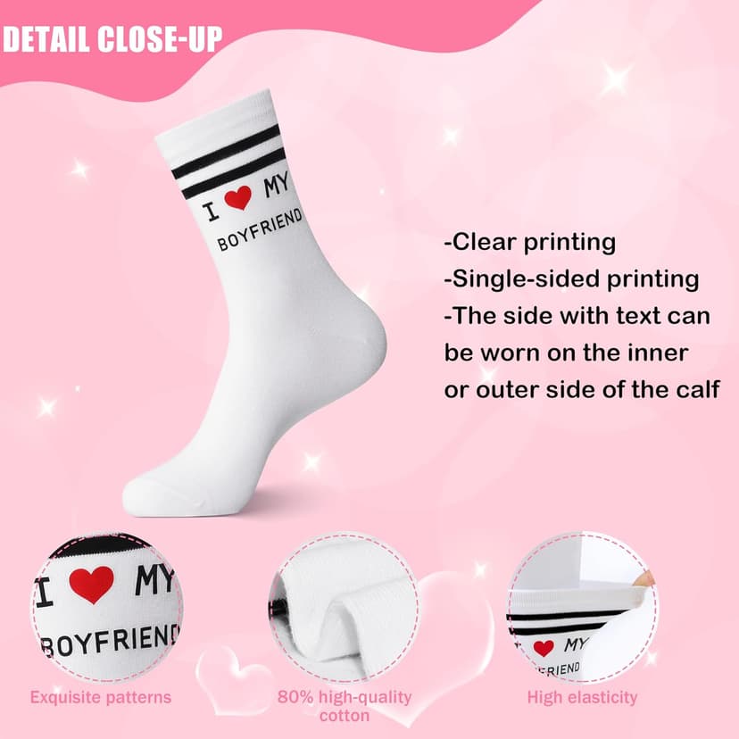 Moyel Funny Socks Couple Gifts for Him and Her Boyfriend Girlfriend on Anniversary Birthday