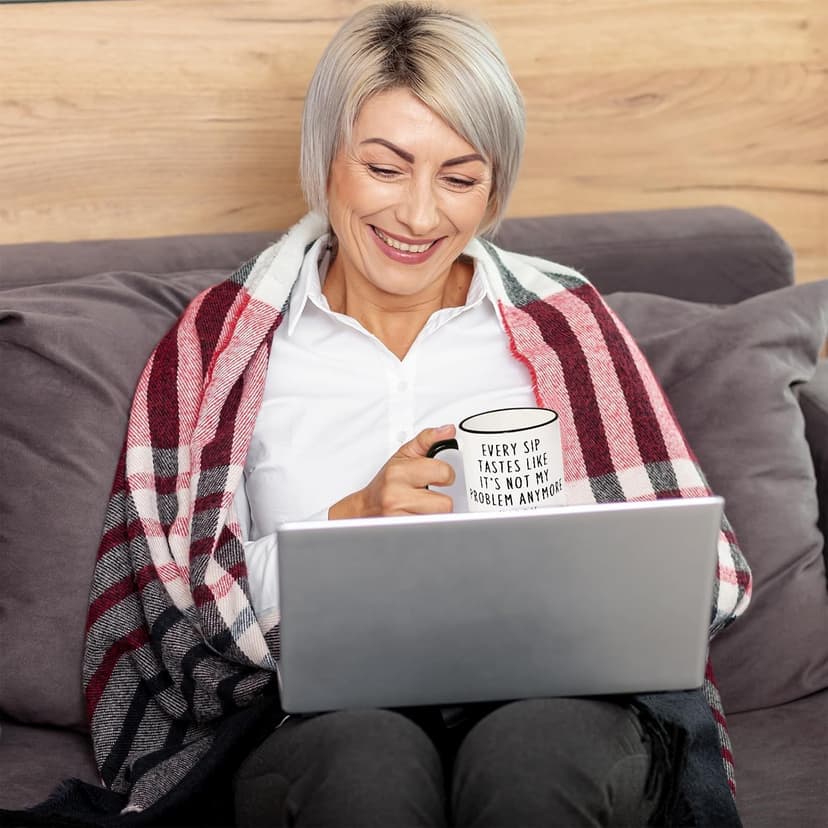 Aurahouse Retirement Gift for Woman Men, Funny Retirement Mug Decorations, Best Retirement Gifts for Women Men 2025, Coworker, Friend, Teacher, Boss, Sisters, Mom, Retired Gifts Not My Problem Anymore