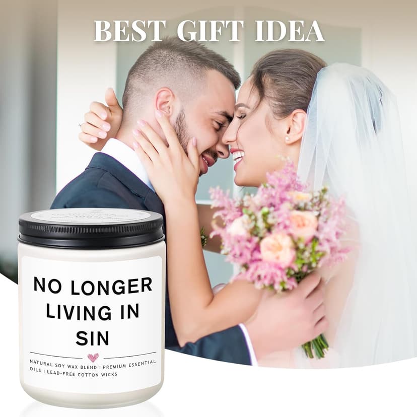 Wedding Gifts for Newlyweds, Engagement Gifts for Couples Newly Engaged, Funny Couples Present, Bride and Groom Gift, Wedding Candles
