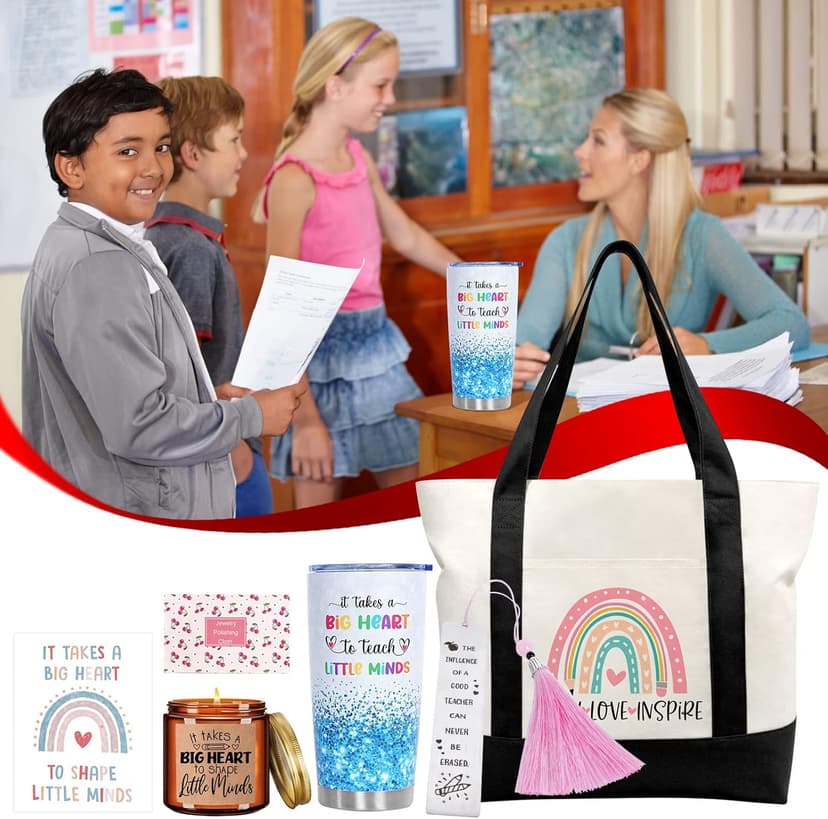 Teacher Appreciation Gifts, Best Teachers Gift for Women, Teacher Christmas Gifts, Unique Funny Thank You/Retirement/Christmas/Birthday Baskets Present for Teachers