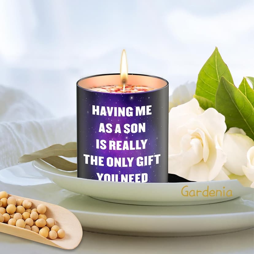 Mothers Day Gifts from Son,Gifts for Mom from Daughter, Son, Kids-Unique Mom Gift Ideas,Mama Candle, Dad Birthday, Gardenia Scented Candles