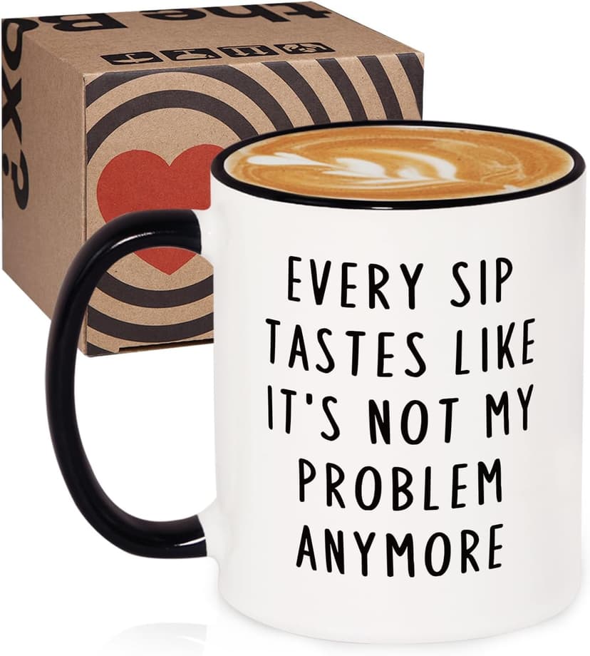 Aurahouse Retirement Gift for Woman Men, Funny Retirement Mug Decorations, Best Retirement Gifts for Women Men 2025, Coworker, Friend, Teacher, Boss, Sisters, Mom, Retired Gifts Not My Problem Anymore