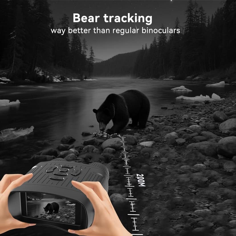 Night Vision Goggles,Night Vision Goggles for Adults Tactical Binoculars - Photo/Video Recording 1984FT Infrared Tech Gadgets Hunting Gifts for Men/Dad/Husband - Cool Tech Gift for Men