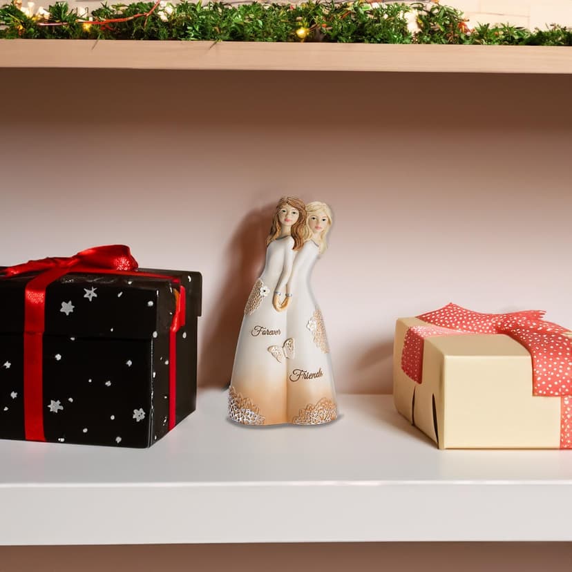 Pavilion Gift Company 19110 Forever Friends Figurine, 5-1/2", White, Rose