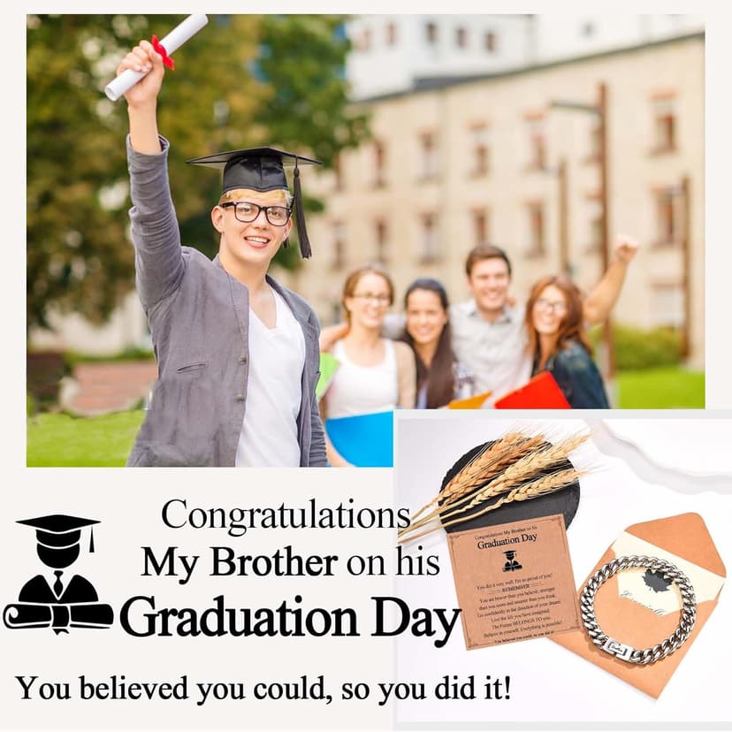 Dad Son Grandson Uncle Nephew Brother Husband Boyfriend Gifts for Men Boys, Cuban Chain Link Bracelet Gifts Graduation Back to School Birthday Christmas Anniversary Valentines Day Gifts for Him Men Teen Boys