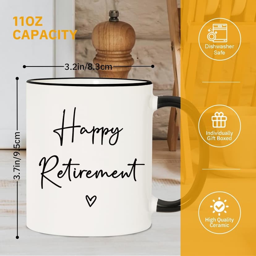 Aurahouse Retirement Gift for Woman Men, Funny Retirement Mug Decorations, Best Retirement Gifts for Women Men 2025, Coworker, Friend, Teacher, Boss, Sisters, Mom, Retired Gifts Not My Problem Anymore