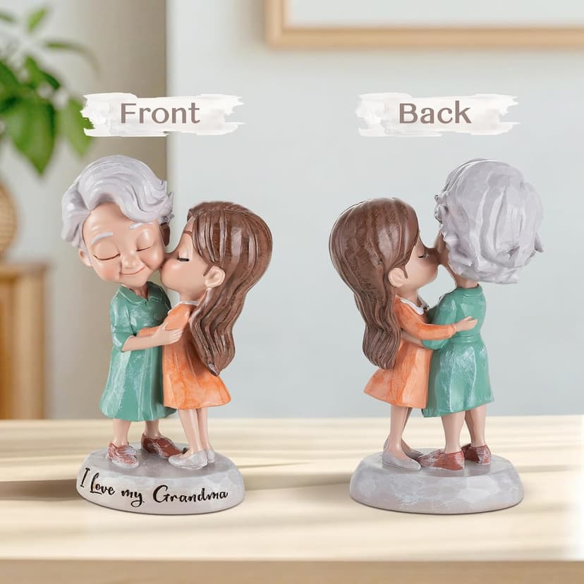 Grandma Birthday Gifts: I Love You Grandma Figurine Gift from Granddaughter - Grandmother Gifts for Mothers' Day - Meaningful Gift for Grandma Nana Gigi Christmas