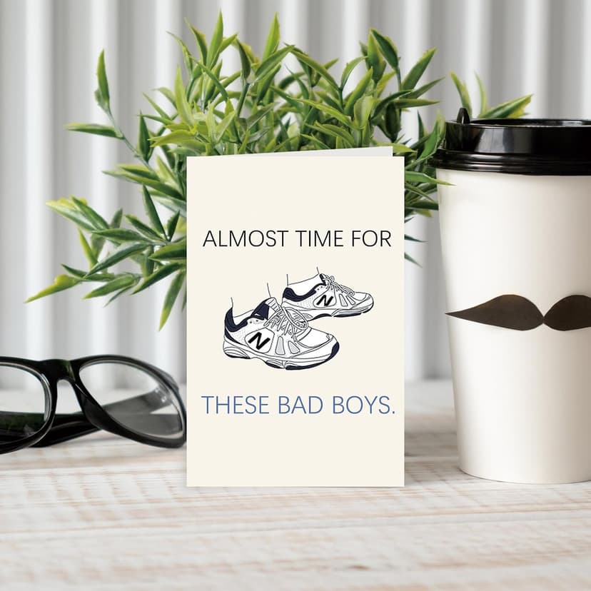 Funny Father's Day Card for Husband, New Dad Gifts from Wife, First Time Dad Gifts Hilarious Shoes