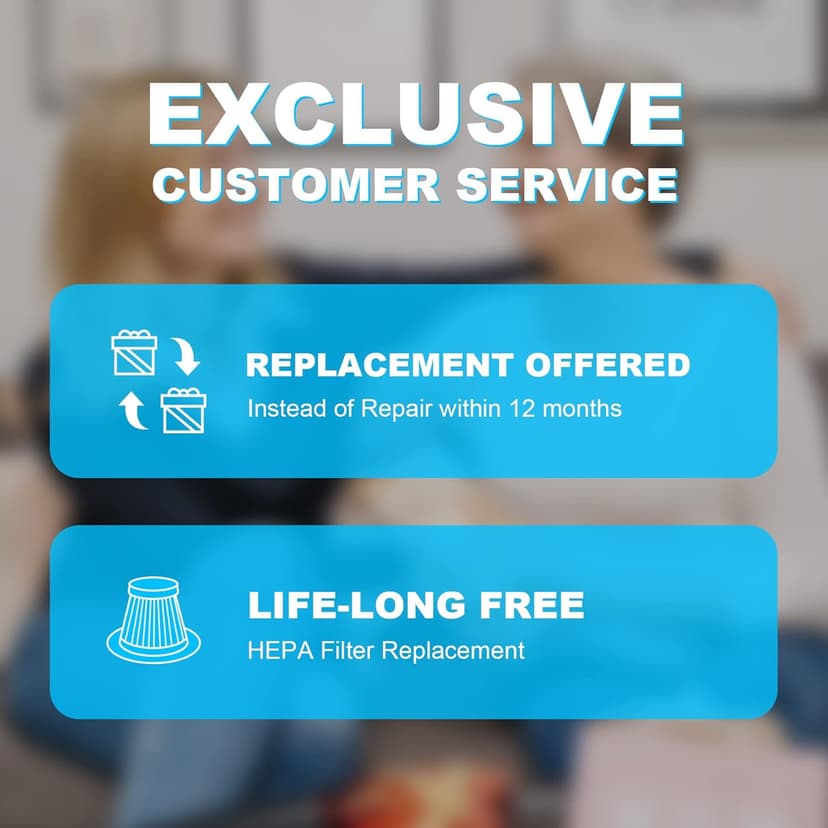 Cordless Car Vacuum Lightweight High Power Handheld Vacuum Cleaner with LED Light, Hand Vacuum for Car Home Office and Pet Hair, BlackBlue