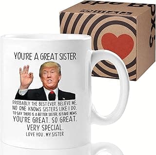 Aurahouse You're A Great Sister Mug, Funny Sister Gifts from Sister Brother, Sister Birthday Gifts, Christmas Gifts, Mothers Day Gifts for Sister-in-law, Soul Sister 11 Oz Cup