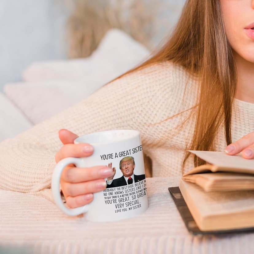 Aurahouse You're A Great Sister Mug, Funny Sister Gifts from Sister Brother, Sister Birthday Gifts, Christmas Gifts, Mothers Day Gifts for Sister-in-law, Soul Sister 11 Oz Cup