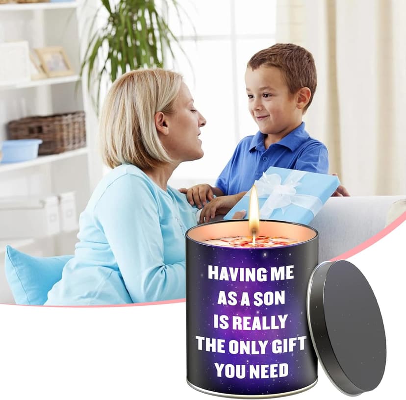 Mothers Day Gifts from Son,Gifts for Mom from Daughter, Son, Kids-Unique Mom Gift Ideas,Mama Candle, Dad Birthday, Gardenia Scented Candles