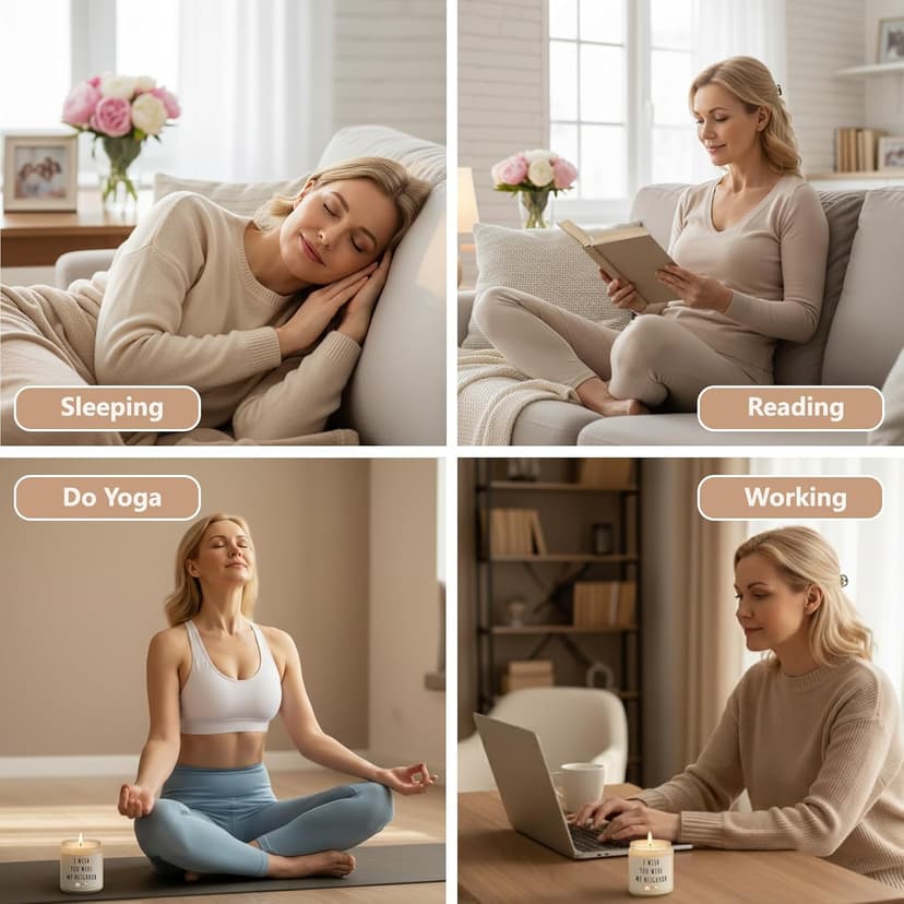 Gifts for Women, Birthday Gifts for Women, Unique Friendship House Warming Gift for Womens, Best Friend, Her, Sister, Bestie, Funny Lavender Scented Candles with Replaceable Stickers Gift Ideas