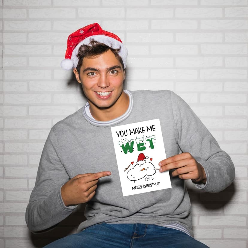 Funny Christmas Card for Him, Dirty Christmas Card Husband, Adult Christmas Card Him, Rude Christmas Card Gift Boyfriend, Sexy Christmas Card For Men, Merry Husband Boyfriend Fiance Christmas Card