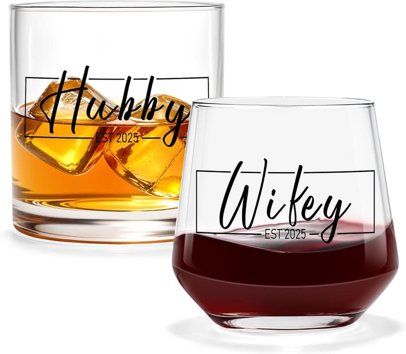 Wedding Gifts for Couples Mr and Mrs Gifts Wedding Gifts for Newlyweds Bridal Shower Gifts for Bride and Groom Just Married Gifts Hubby and Wifey Gifts Newly Wed Gifts for Couple Gifts for Him and Her