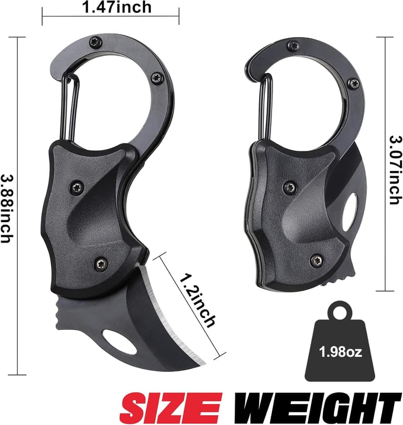 ZAVIT Gifts for Men Brother, Small Pocket Knife for Men, Christmas Stocking Stuffers, Self Defense Keychain, Box Cutter EDC Gadgets for Husband Him, Unique Gifts ldea for Camping Fishing Hiking