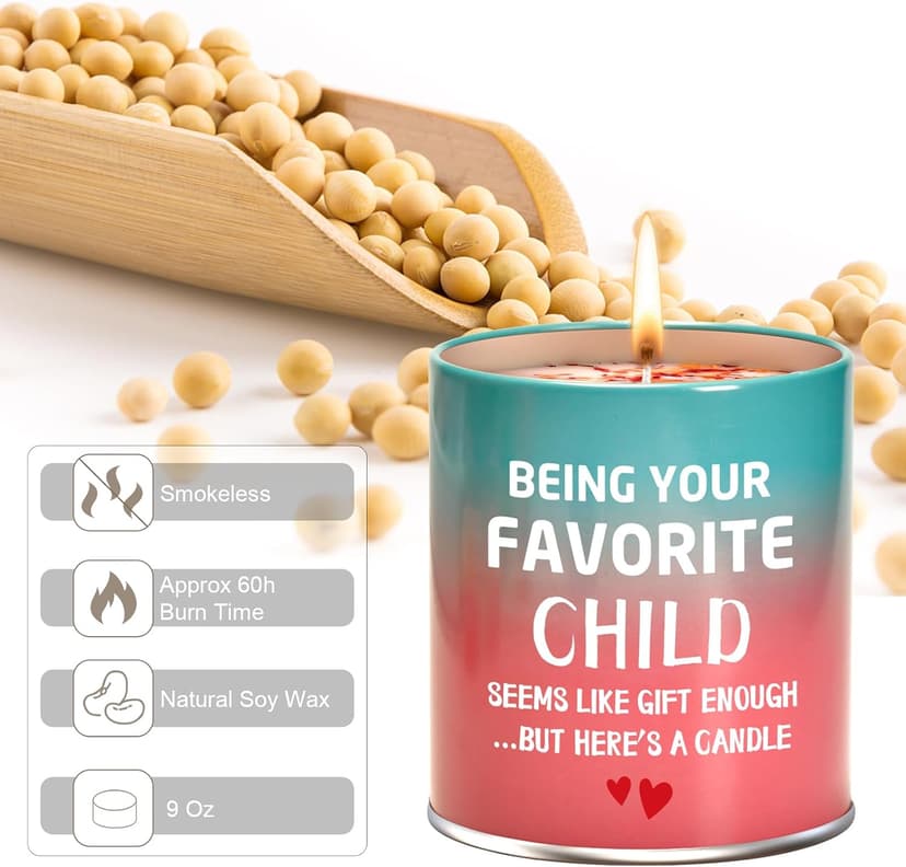 Gifts for Mom from Daughter Son Best Mom Gifts Christmas Birthday Mothers Day Presents Ideas Christmas Stocking Stuffers Funny Unique Scented Candles Gift for Mama 9oz