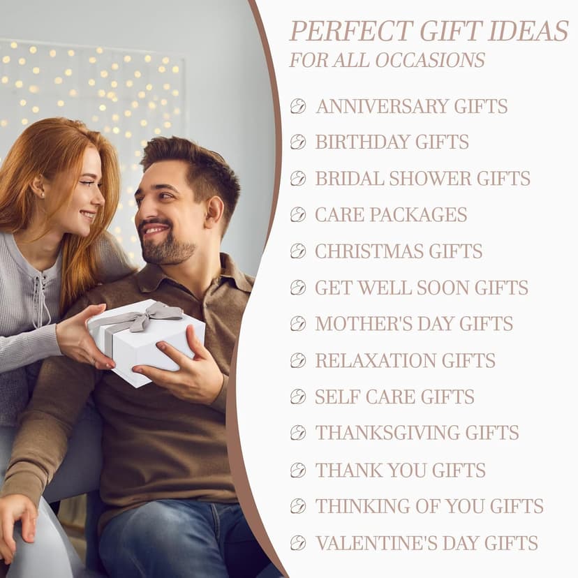 Spa Gifts for Women Bath and Body Gift Basket Mothers Day Gifts Coconut Lavender Home Spa Set Self Care Gift for Mom Sister Her Wife Birthday Gifts Spa Kit Care Package Thank You Gift