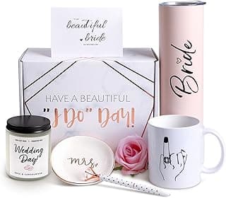 Bride To Be Gifts Box, Bridal Shower, Bachelorette Gifts For Bride, Engagement Gift For Her, Wedding Gift For Bride, Bachelor Party Gifts, Stainless Steel Tumbler Cup, Mug, Scented Candle - (Pink)