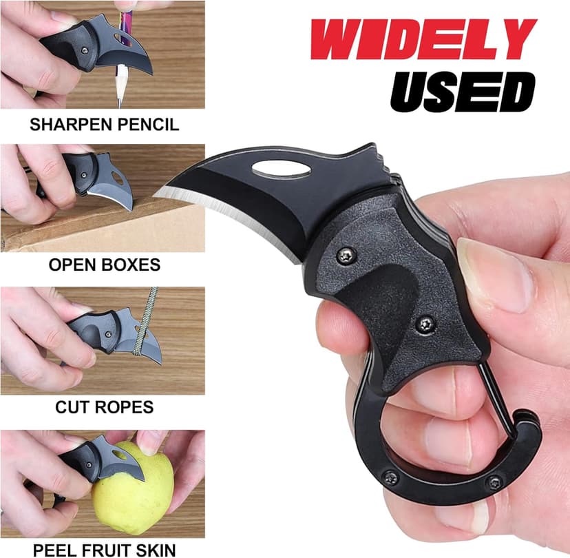 ZAVIT Gifts for Men Brother, Small Pocket Knife for Men, Christmas Stocking Stuffers, Self Defense Keychain, Box Cutter EDC Gadgets for Husband Him, Unique Gifts ldea for Camping Fishing Hiking