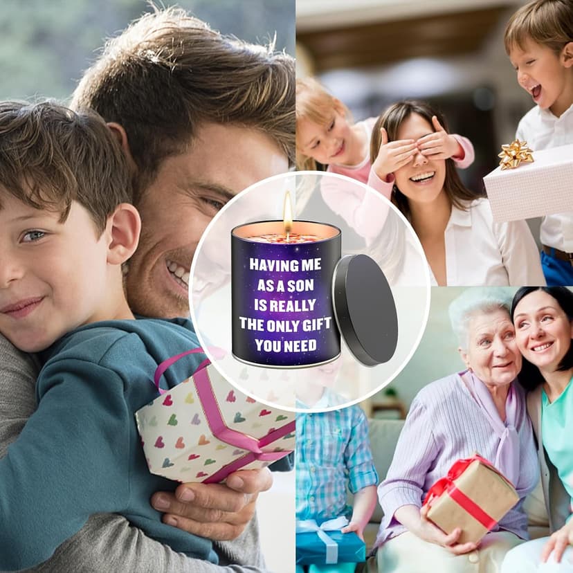 Mothers Day Gifts from Son,Gifts for Mom from Daughter, Son, Kids-Unique Mom Gift Ideas,Mama Candle, Dad Birthday, Gardenia Scented Candles