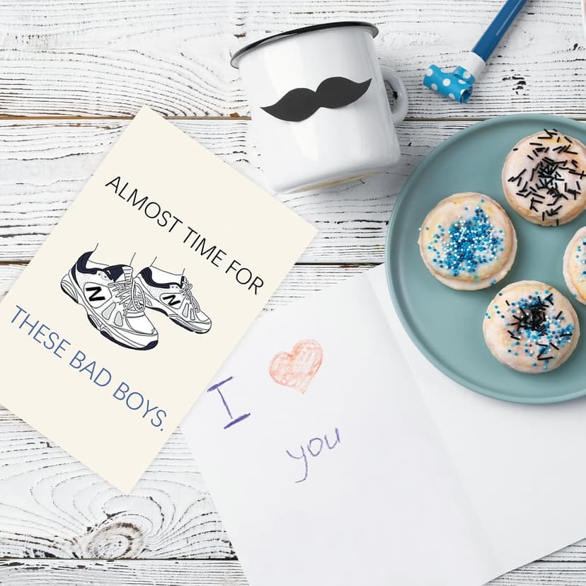 Funny Father's Day Card for Husband, New Dad Gifts from Wife, First Time Dad Gifts Hilarious Shoes