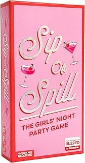Sip or Spill Party Drinking Game, Fun Social Drinking Games for Adults, Games and Card Games, Includes 200 Cards and Instructions