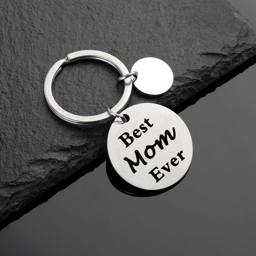 Mothers Day Gifts, Mom Gifts from Daughter for Birthday, I'll Always Be Your Little Girl, You Will Always Be My World, Best Mom Ever Keychain for Valentines Day Christmas Stocking Stuffers