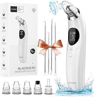 Blackhead Remover Pore Vacuum, Upgraded Black Head Remover for Face, Electric Acne Comedone Whitehead Extractor Tools-5 Suction Power, 5 Probes, USB Rechargeable Pimple Popper Tool Kit