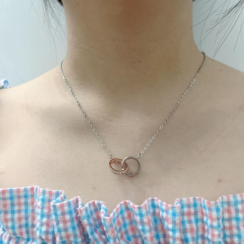 OKEYCH Best Friend Gift to Bride Necklace, Maid of Honor Bride Gift On Her Wedding Day