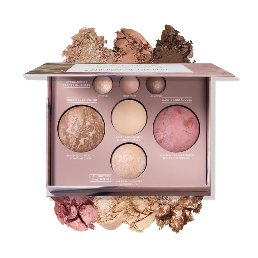 LAURA GELLER NEW YORK The Best of the Best Baked Palette - Full Size - Includes Bronzer, Blush, 2 Highlighters and 3 Eyeshadows - Travel-Friendly