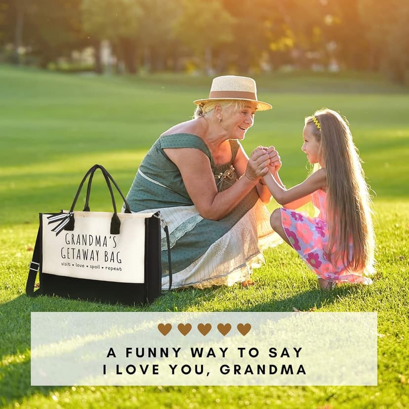Grandma Gifts - Gifts for Grandma from Grandchildren - Canvas Tote Bag