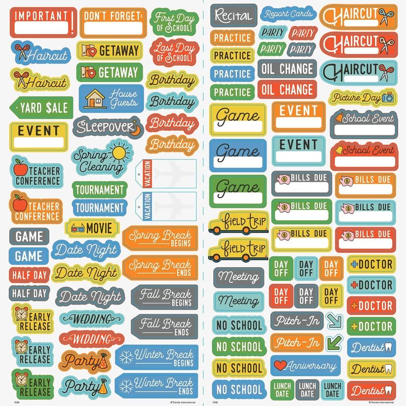 Fly Fishing Calendar 2026 - Angling Wall Calendar Bundle | 12" x 24" Open | 100+ Reminder Stickers | Fisherman Gifts, Office Supplies | Made in USA