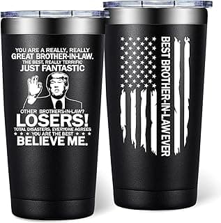 Brother In Law Gifts - Christmas, Birthday, Fathers Day, Gifts for Brother In Law - Cool Brothers In Laws Gift From Sister - 20oz Tumbler