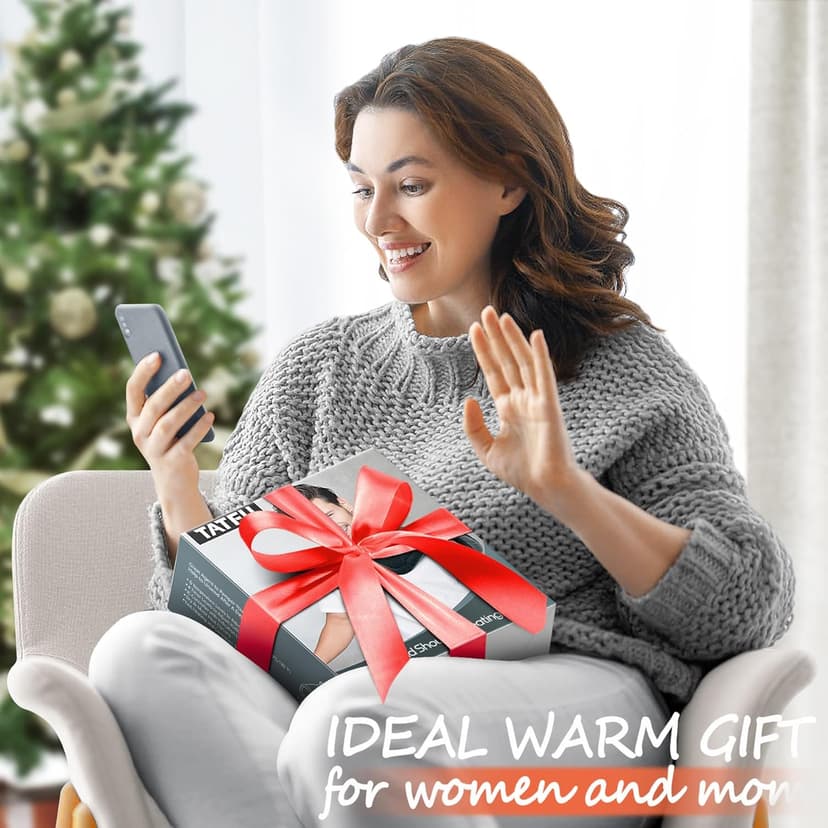 Neck Heating Pad Gifts for Dad, Men, XL Weighted Shoulder Heat Pad, Back Pain Relief Heat Pads, Gifts for Mom, Women and Christmas, Birthday, Mother's Day, Fathers Day Warm Gifts, 23'' x 17''