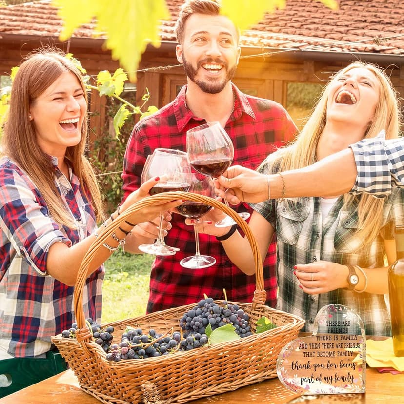 Christmas Friendship Gift for Women Girls Going Away Best Friend Birthday Gifts Friend Acrylic Plaque for Coworker Retirement Christmas Keepsake Decor(Heart)