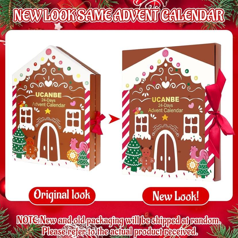 Makeup Advent Calendar 2025, 24 Days Christmas Gift Makeup Sets For Women, UCANBE 2025 Xmas Countdown Calendar Full Makeup Kits Beauty Makeup & Cosmetic For Teens, Girls Gift