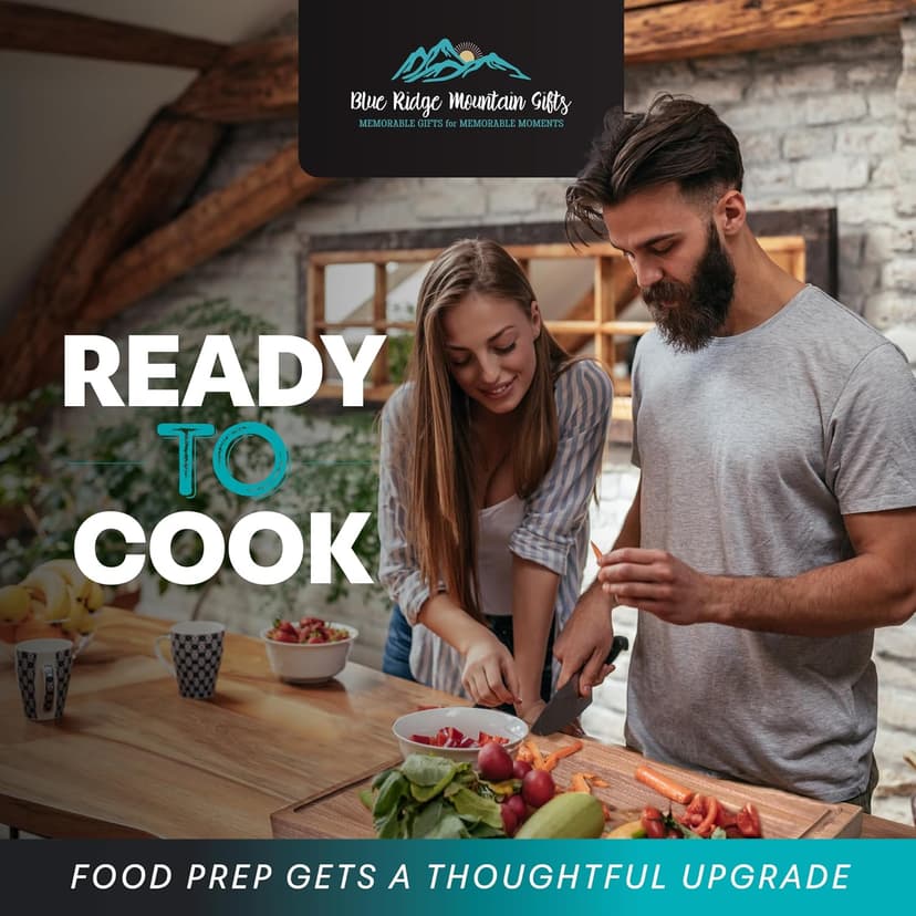 Blue Ridge Mountain Gifts Personalized Wood Cutting Board Laser Engraved Anniversary or Wedding Gift Custom Charcuterie Board Personalized Christmas Gift