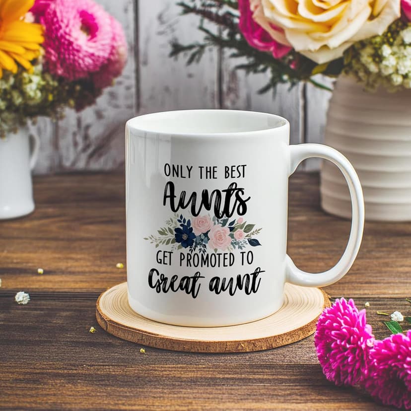 Promoted to Great Aunt Mug, Great Aunt Coffee Cups Ceramic, Great Aunt Coffee Mug, Great Aunt Gifts, Gifts for Great Aunt, Great Aunt Coffee Mug Gifts for Promoted to Great Aunt