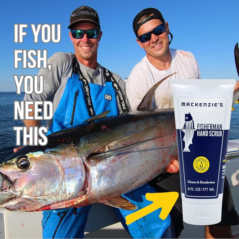 MacKenzie's Fisherman Hand Scrub - Holiday Gifts for Men - Holiday Gifts for Fisherman - Holiday Gifts for Cooks - Holiday Gifts for Gardeners - Stocking Stuffer for Men - Cleansing & Deodorizing
