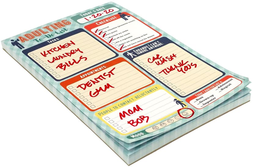 Adulting Note Pad (To Do List)
