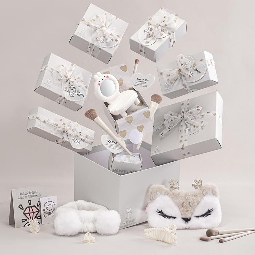 HAPPY LOLLI Birthday Gift for Tween & Teen Girls – 8 Wrapped Gifts with Empowering Tasks – Perfect for Christmas & Birthdays