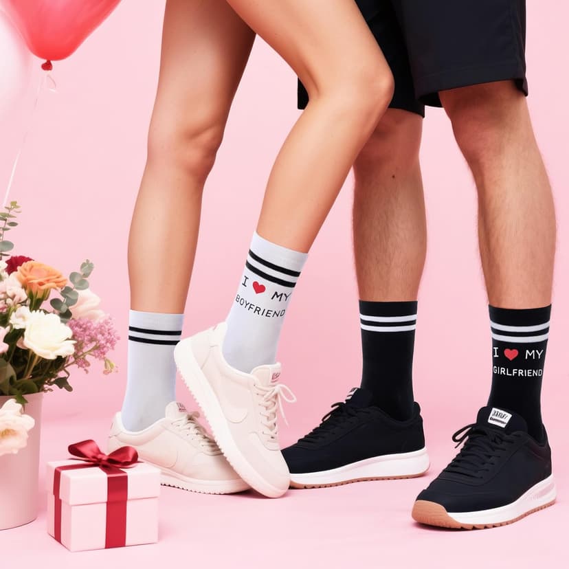 Moyel Funny Socks Couple Gifts for Him and Her Boyfriend Girlfriend on Anniversary Birthday