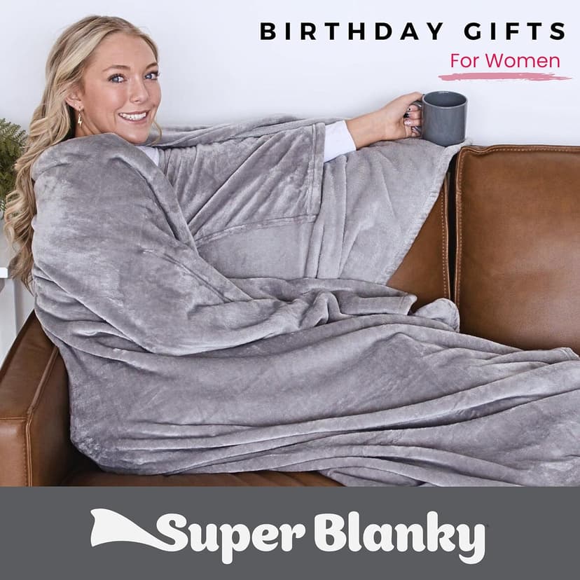 Wearable Blankets for Women, Adult Wearable Blanket Men, Girlfriend Gifts for Women Dorm Room Essentials for Her