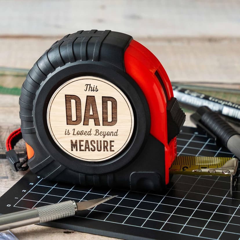 Gossby Tape Measure for Dad - Fathers Day, Birthday, Christmas - Woodworking, Carpenter Tool Gift for Men